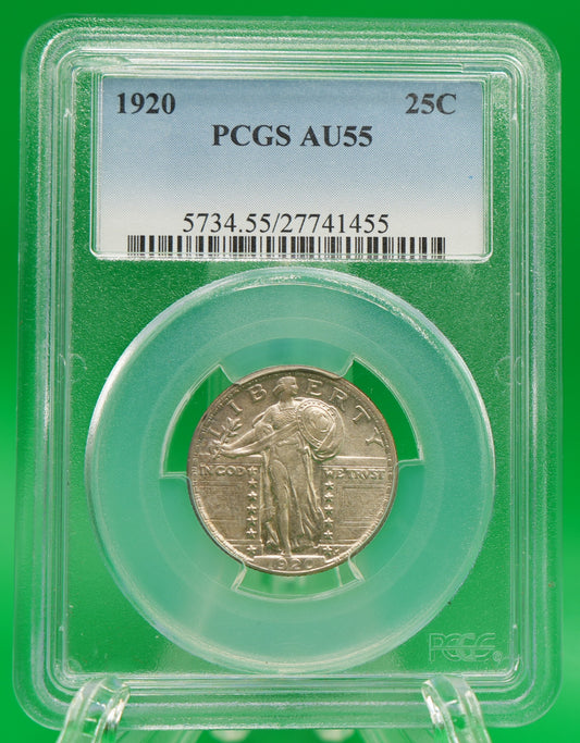 1920 Standing Liberty Quarter AU 55 PCGS (142)