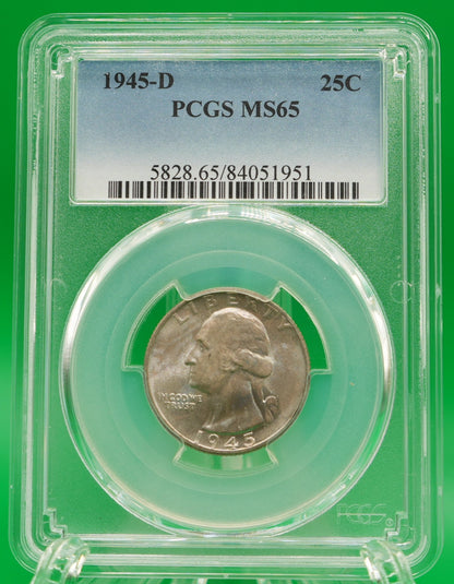 1945-D Washington Quarter MS 65 PCGS (143)