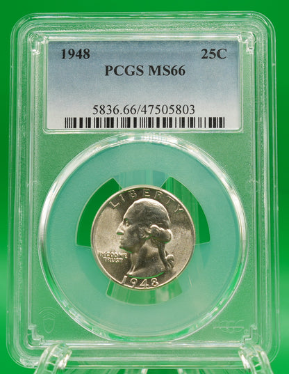 1948 Washington Quarter MS 66 PCGS (145)