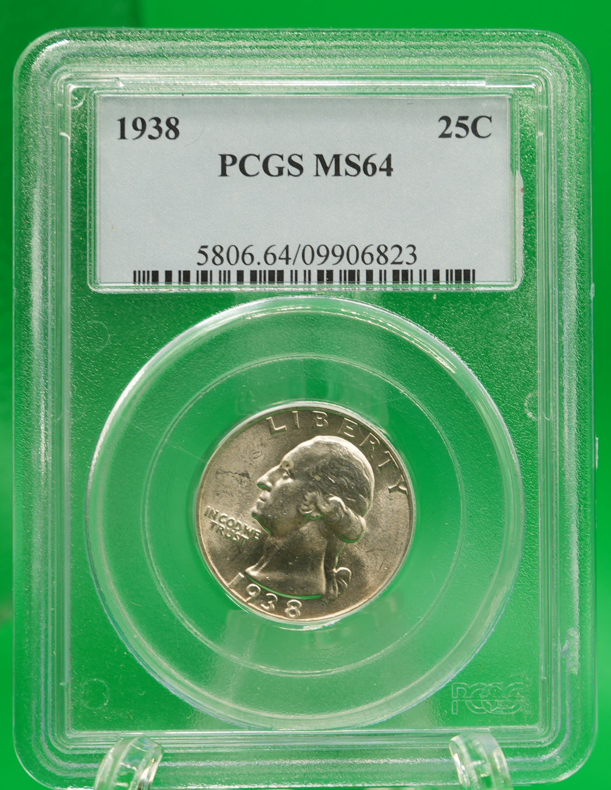 1938 Washington Quarter MS 64 PCGS (150)