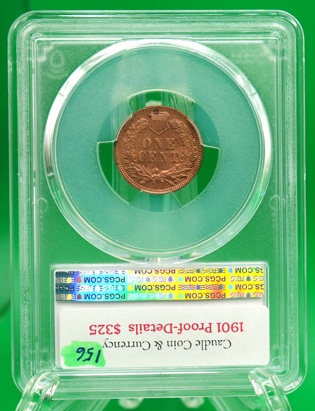 1901 Indian Head Cent Proof Genuine Questionable Color UNC Detail PCGS (156)
