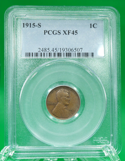 1915-S Lincoln Cent XF 45 PCGS (158)