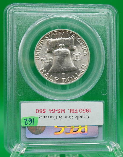 1950 Franklin Half MS 64 FBL PCGS (162)