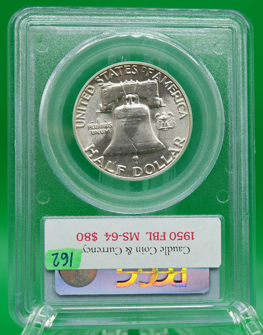 1950 Franklin Half MS 64 FBL PCGS (162)