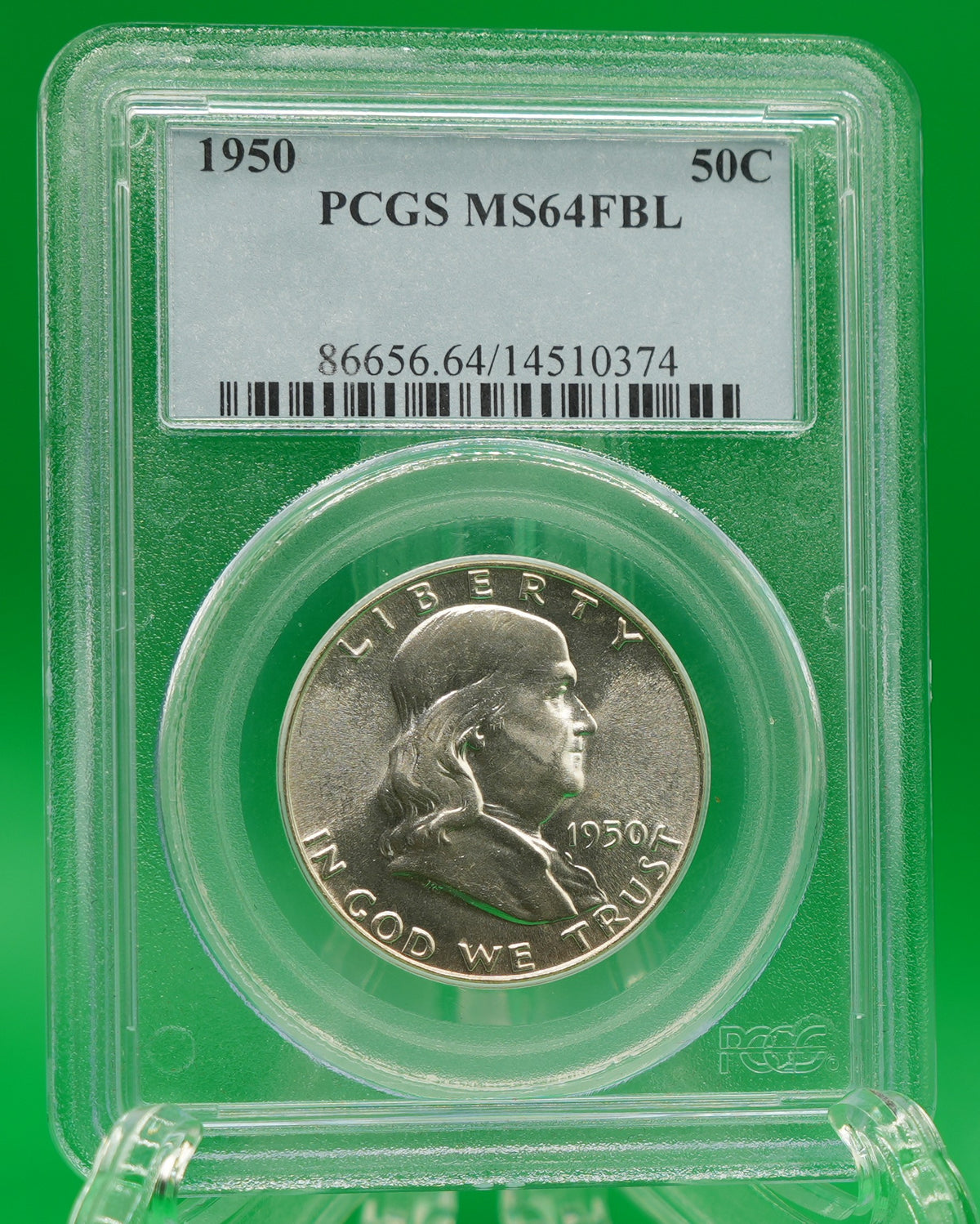 1950 Franklin Half MS 64 FBL PCGS (162)