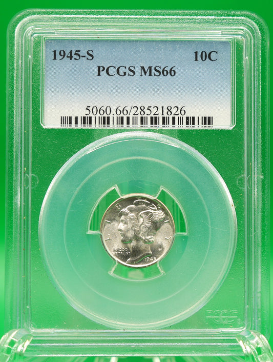 1945-S Mercury Dime MS 66 PCGS (173)
