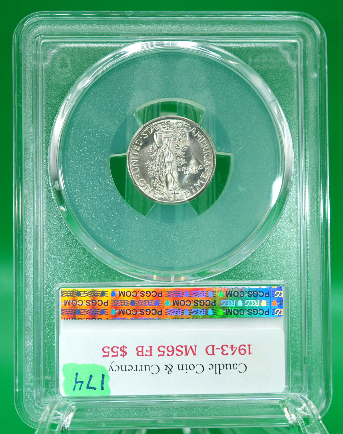 1943-D Mercury Dime MS 65 FB PCGS (174)
