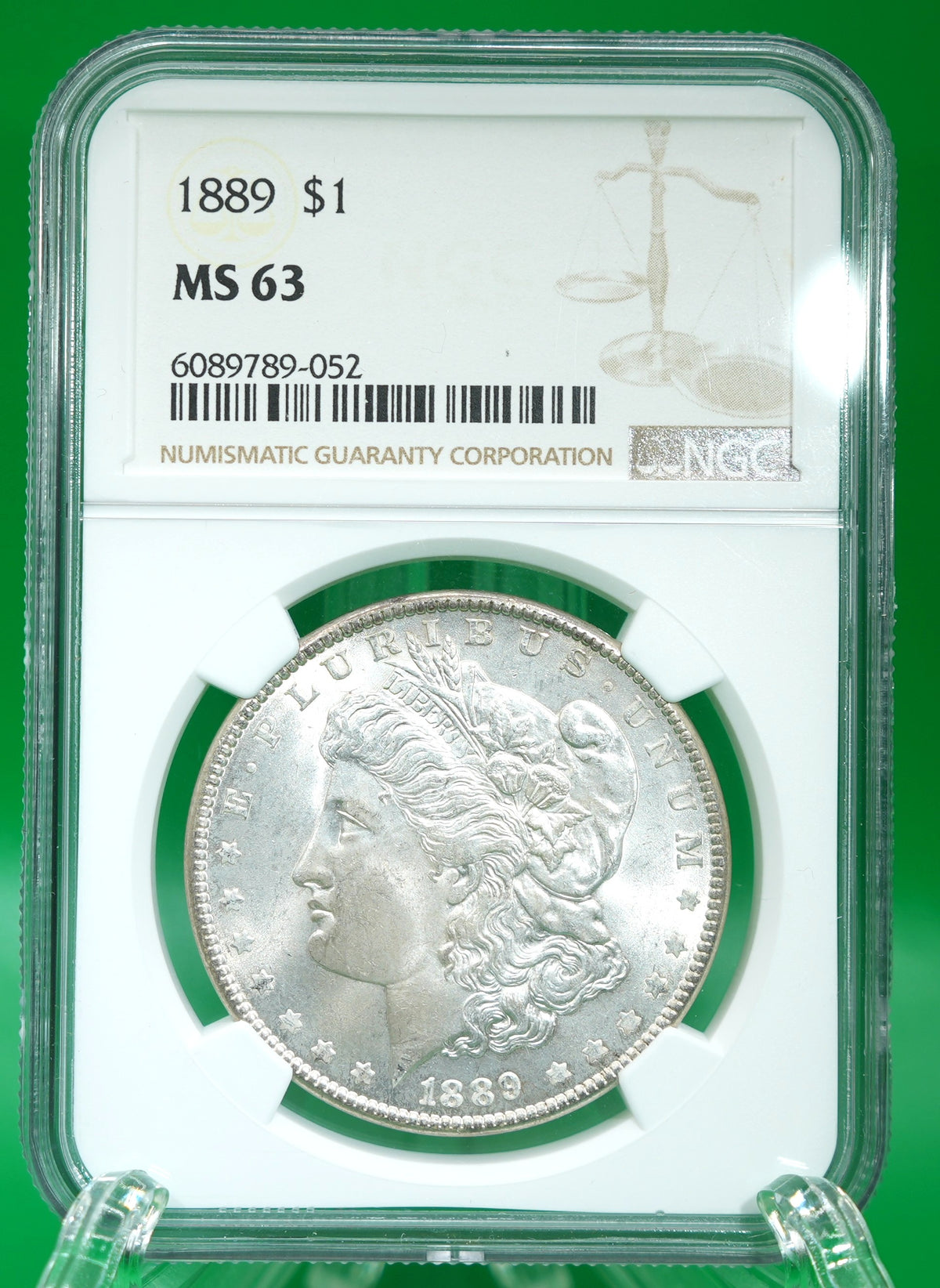1889 Morgan Dollar MS 63 NGC (178)
