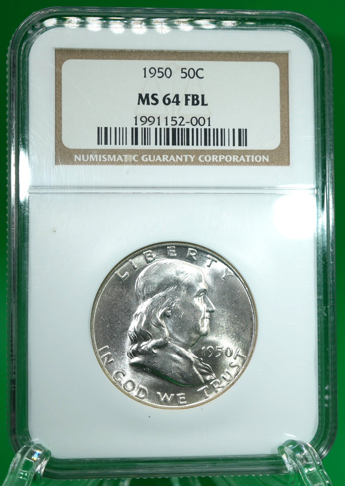 1950 Franklin Half MS 64 FBL NGC (188)