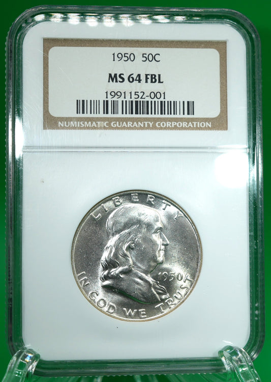 1950 Franklin Half MS 64 FBL NGC (188)