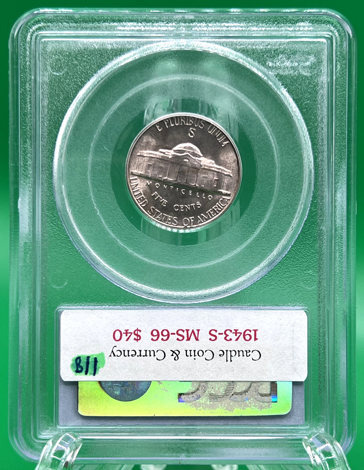 1943-S Jefferson Nickel MS 66 PCGS (118)
