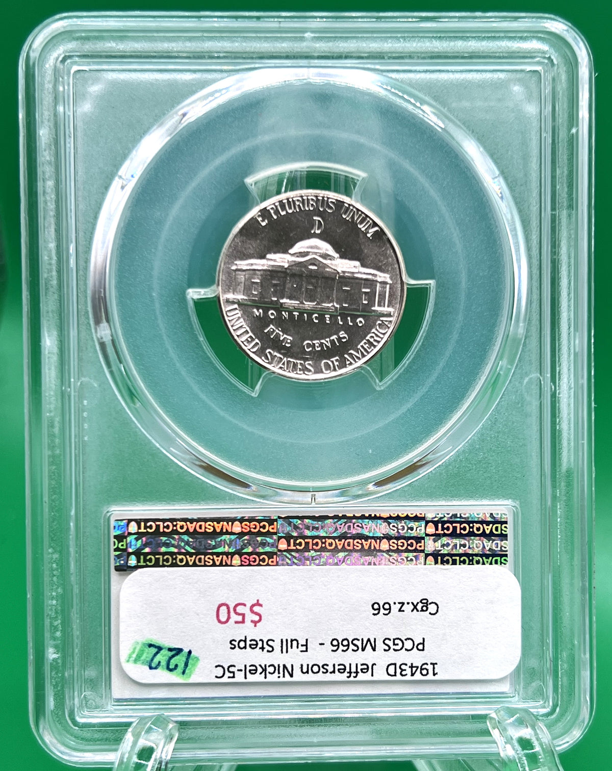 1943-D Jefferson Nickel MS 66 FS PCGS (122)